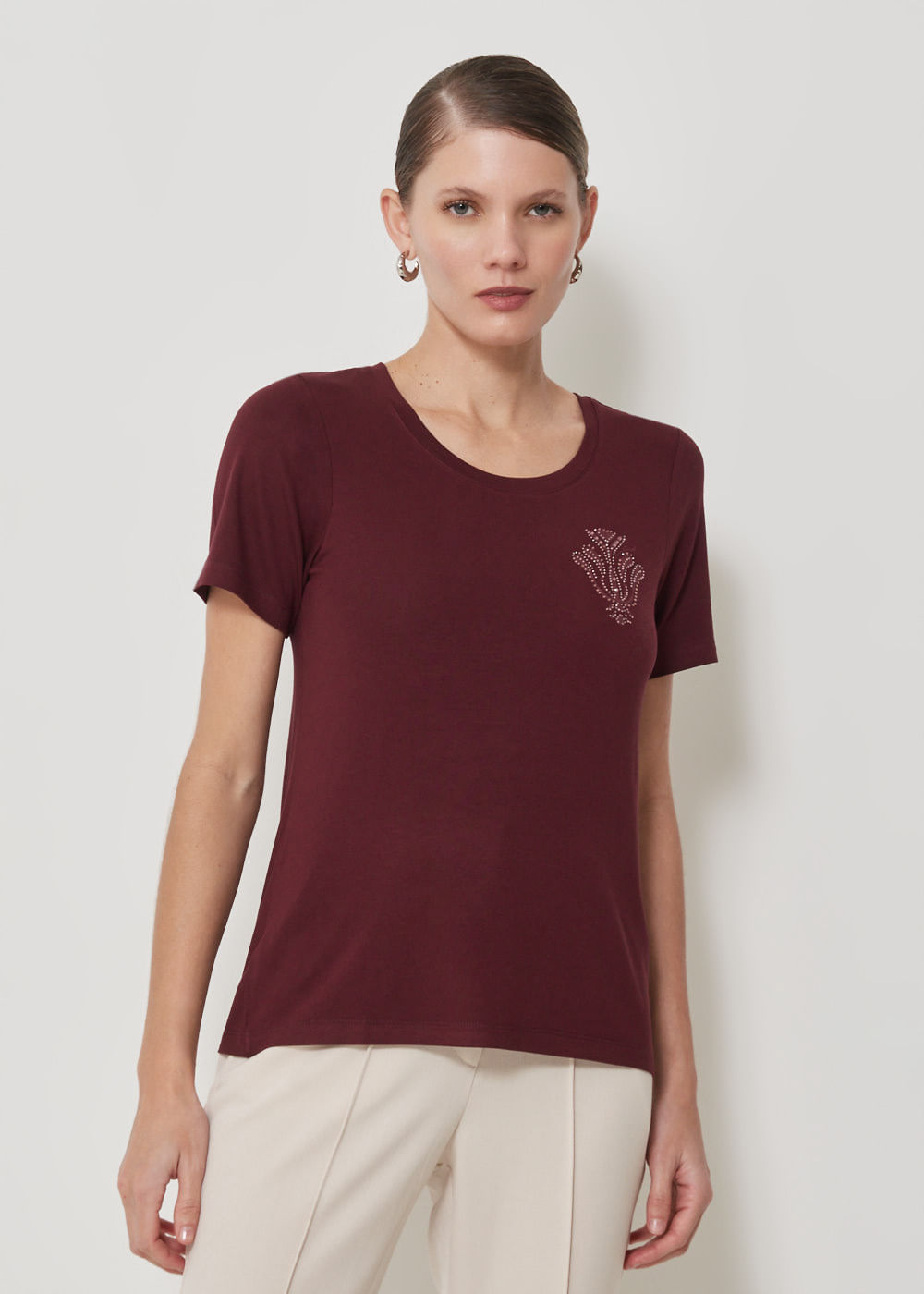 67.43.3505VIN T-SHIRT APLICAÇÃO TULIPA