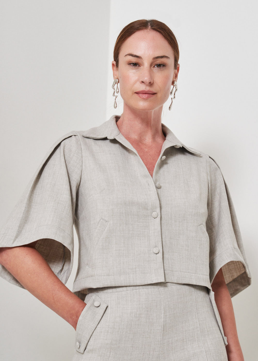 21.30.3501CIM CASACO ALFAIATARIA C/ PREGA DESLOCADA - HIGHLINE