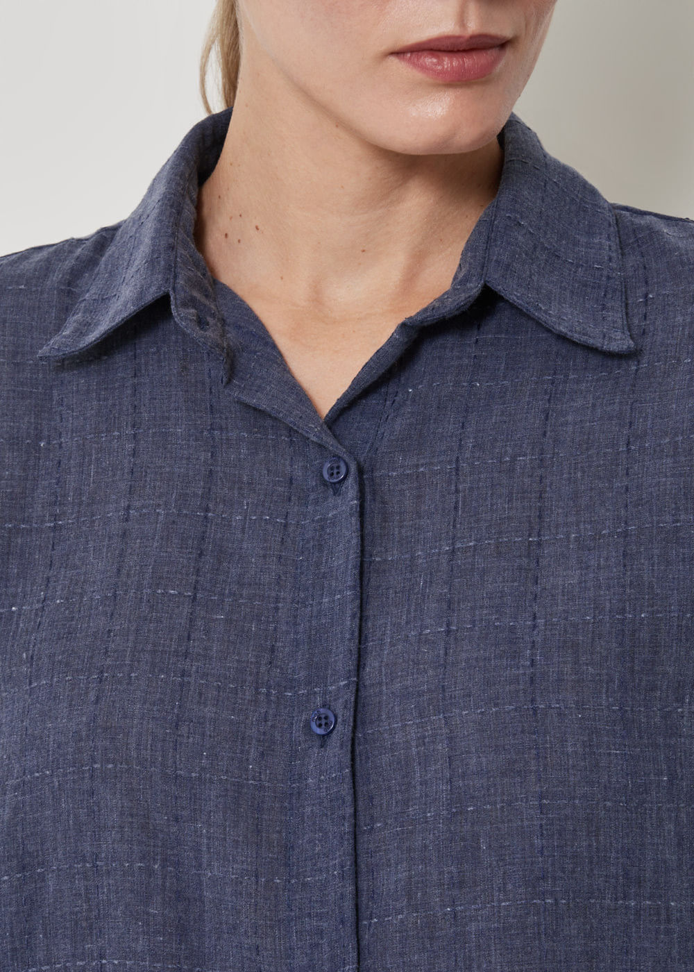 55.40.3509NVY CAMISA OVER SIZE MANGA 3/4