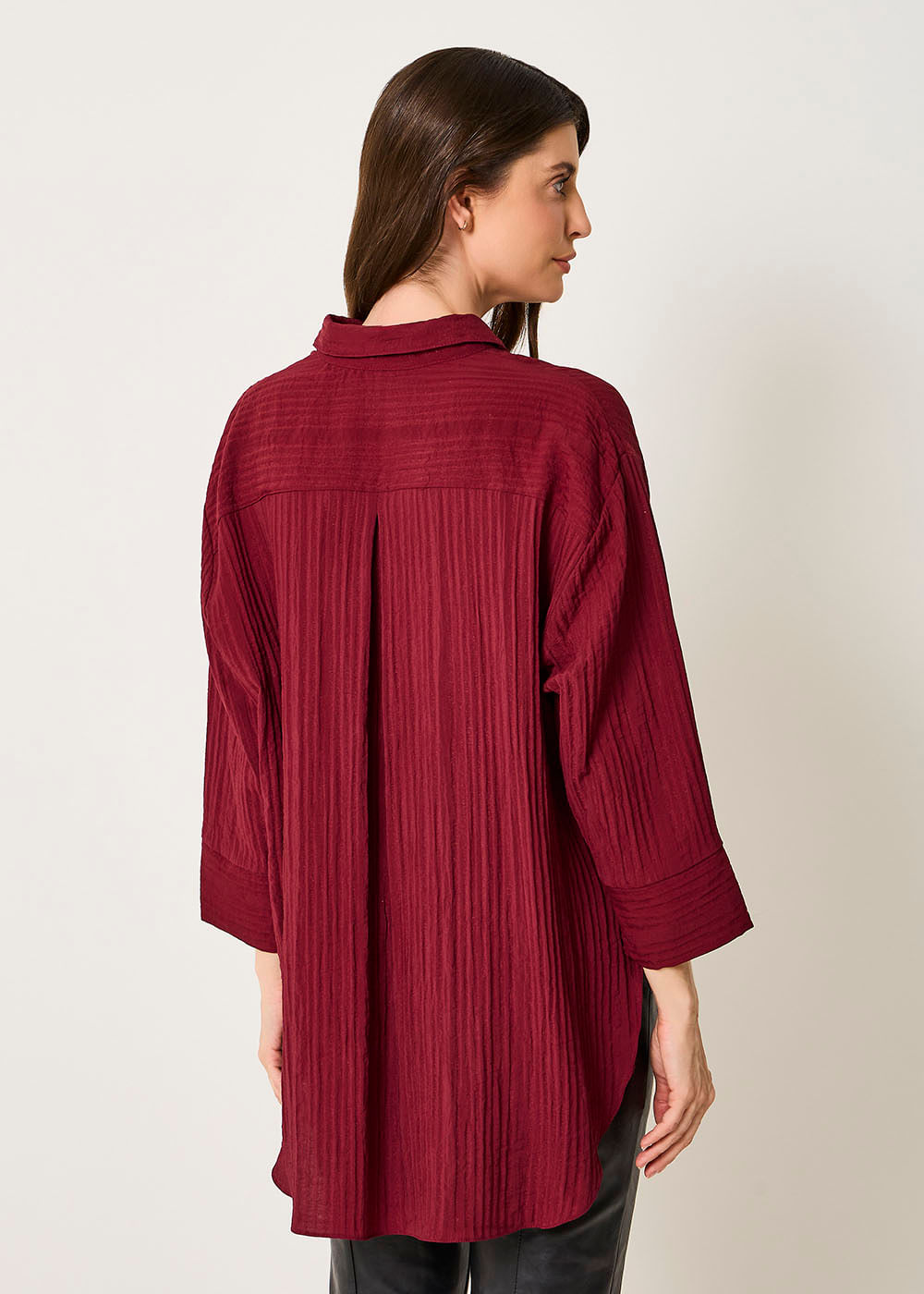 55.40.3510VIN CAMISA OVER SIZE MANGA 3/4