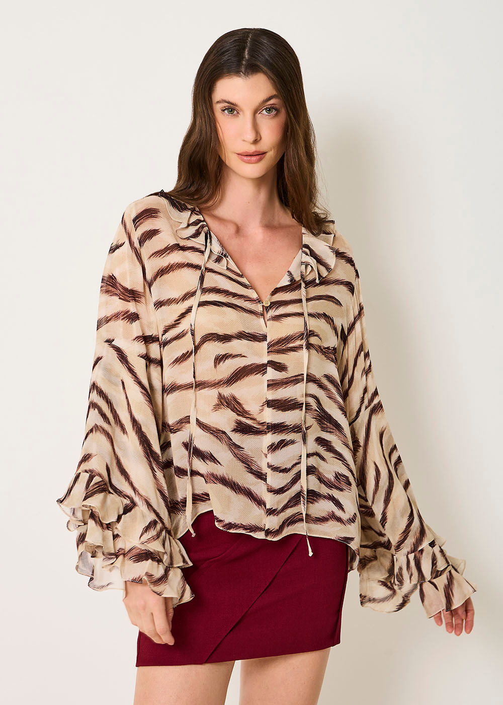 56.20.3510EST BLUSA M/L SINO ESTAMPA WAVES DESERT