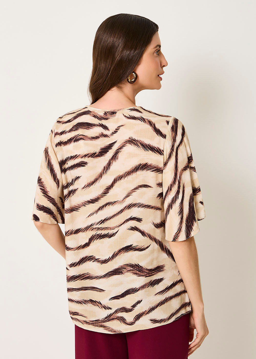 57.20.3513EST BLUSA M/C ESTAMPA WAVES DESERT