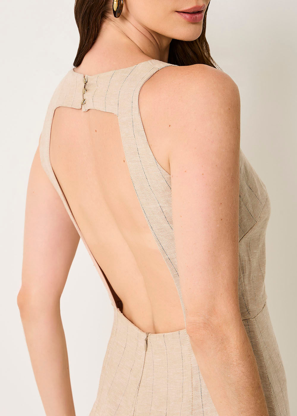 53.11.3505ARE VESTIDO MIDI  FENDAS LATERAIS