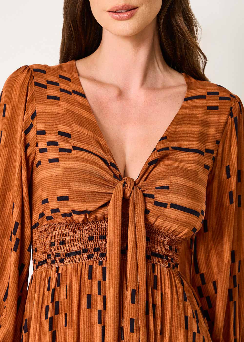 53.50.3519EST VESTIDO LONGUETE ESTAMPA SUBLIME CONTOURS
