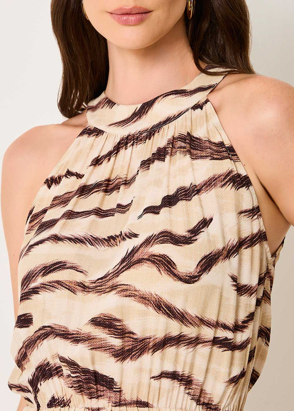 53.50.3522EST VESTIDO LONGO REGATA ESTAMPA WAVES DESERT