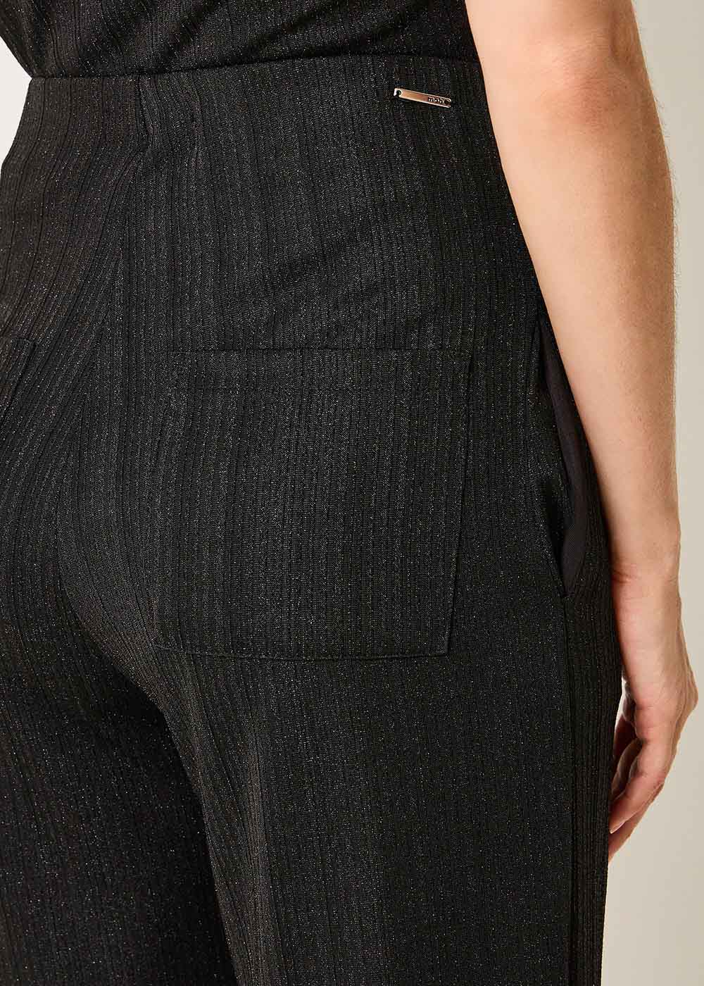 62.30.3511PTO CALÇA LONGA LUREX TEXTURIZADA