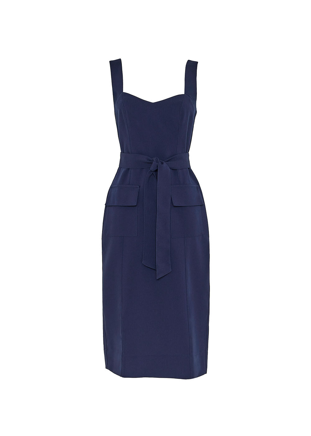 23.10.3505MAR VESTIDO MIDI COM BOLSOS ALFAIATARIA