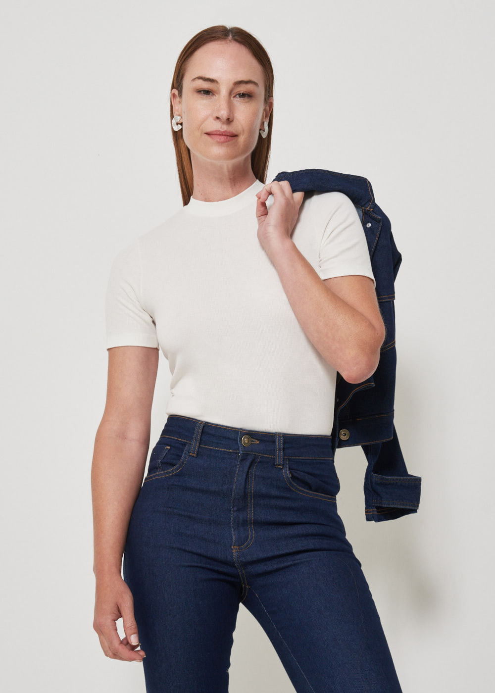 67.10.3501OFW BLUSA MALHA M/C CANELADO