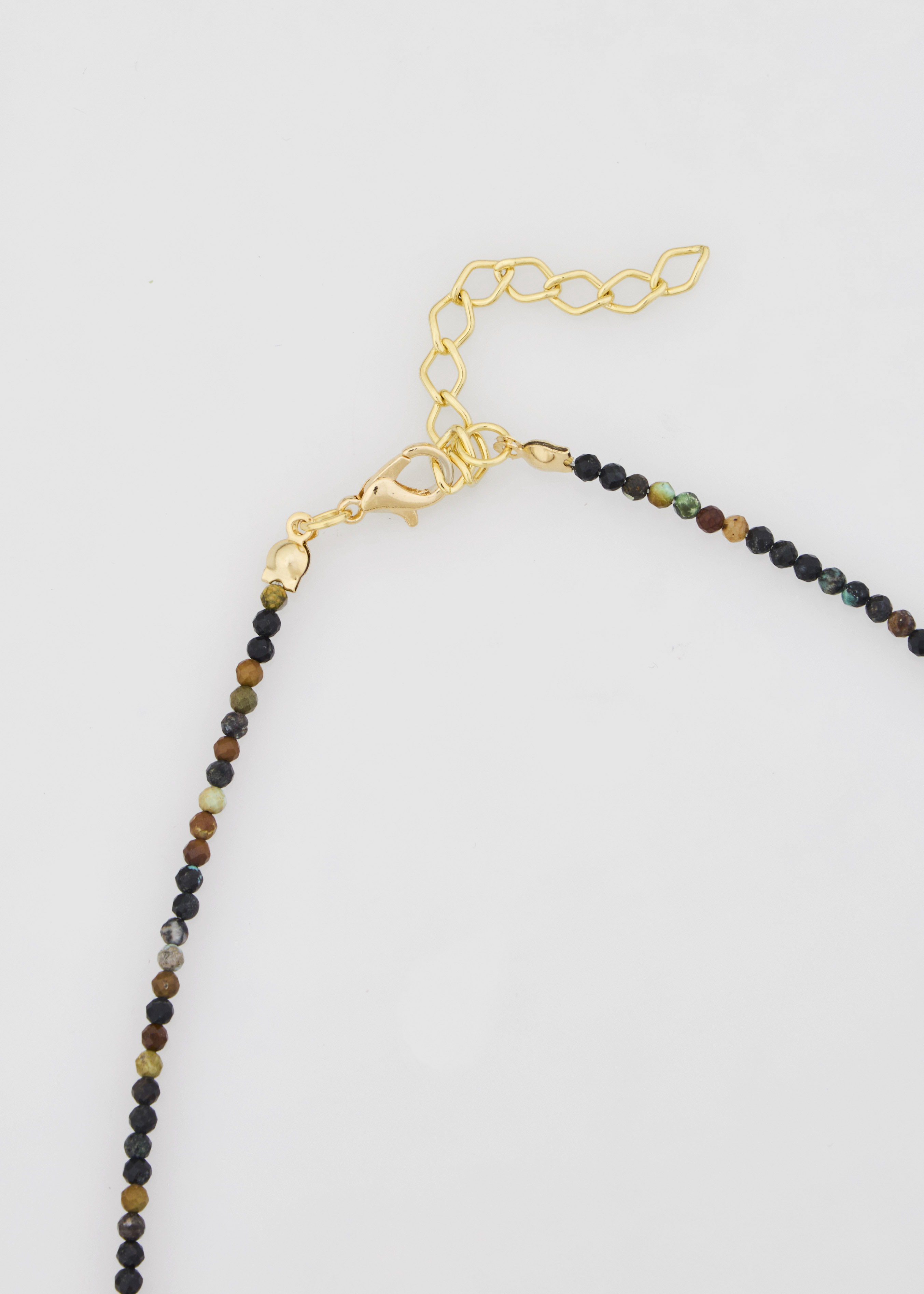 75.00.3522CHO COLAR CHOKER MEIO ARO METAL ESFERAS  ÁGATA