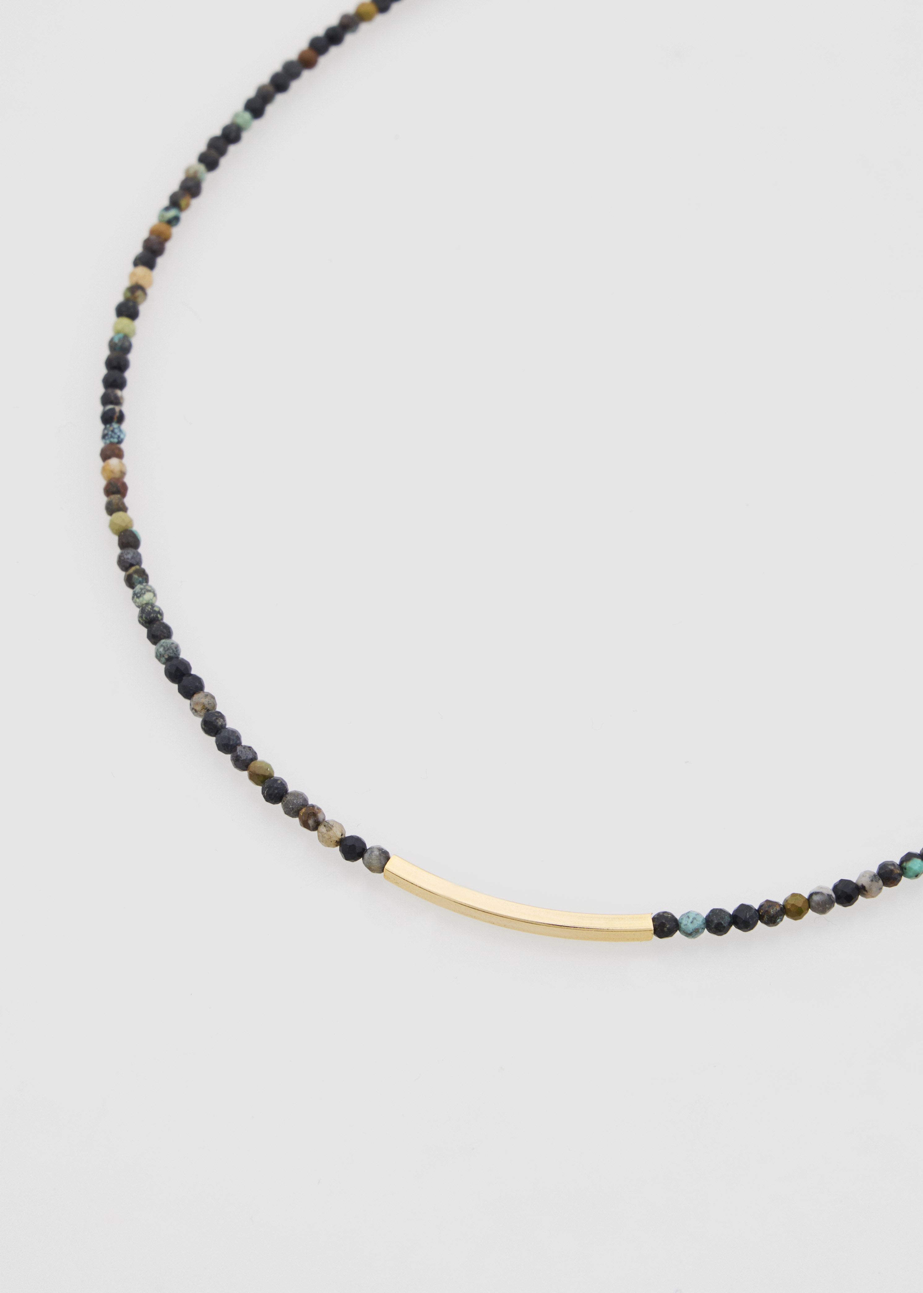 75.00.3522CHO COLAR CHOKER MEIO ARO METAL ESFERAS  ÁGATA