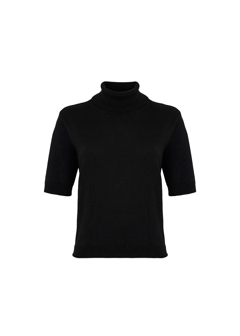 47.40.3505PTO BLUSA DE TRICOT LIGHT M/C GOLA ALTA