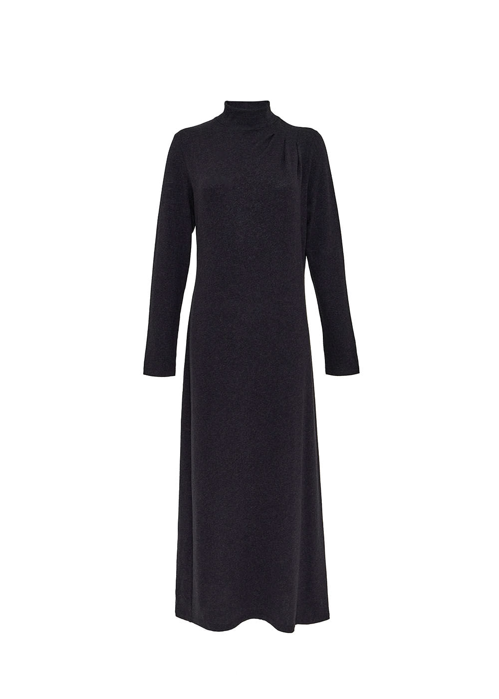 63.40.3502PTO VESTIDO LONGO MALHA PREGAS OMBRO