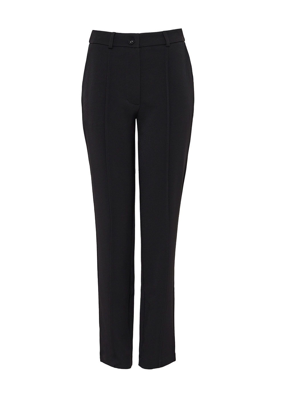 22.21.3512PTO CALÇA ALFAIATARIA RETA C/ DETALHE NERVURA