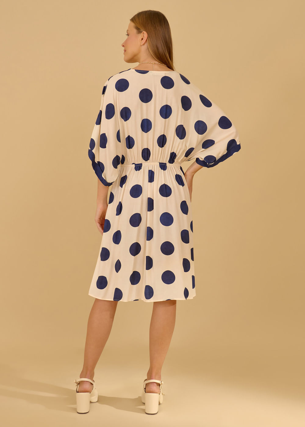 53.22.3606EST VESTIDO MIDI M/C ESTAMPA DEL CASALE