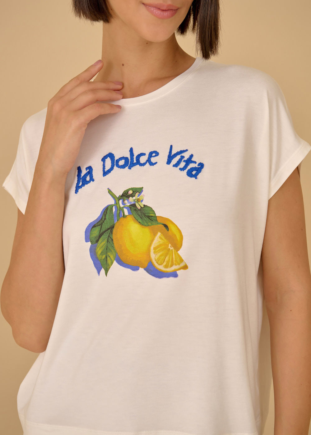 OFW T-SHIRT ESTAMPA LA DOLCE VITA