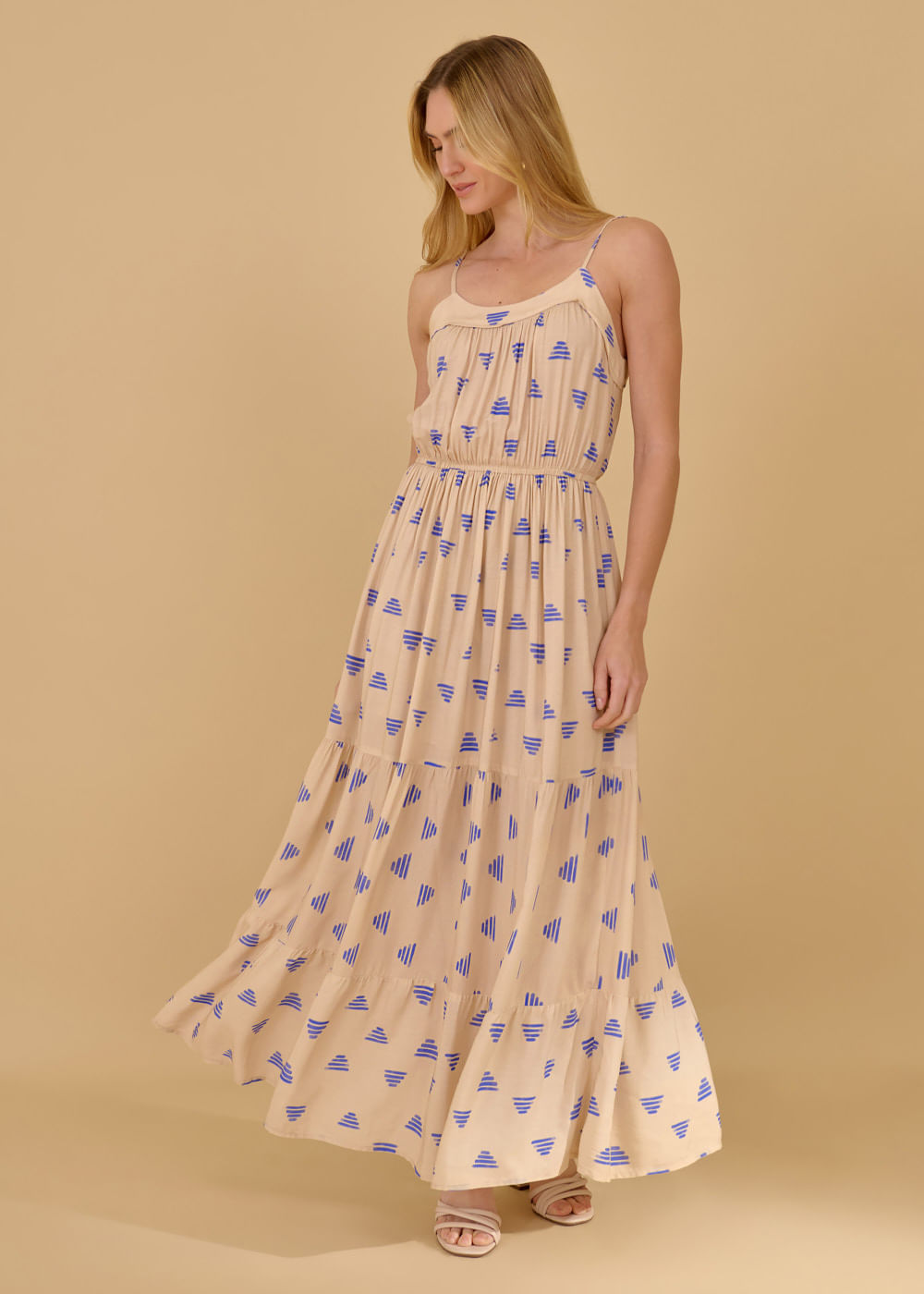53.50.3631EST VESTIDO LONGO DETALHADO ESTAMPA ETNA