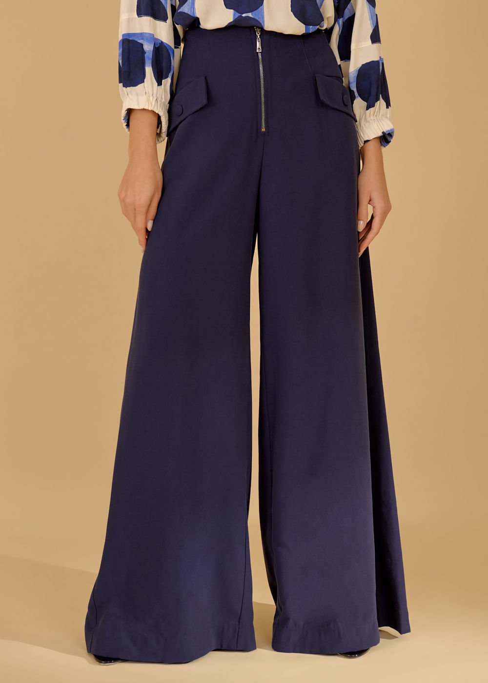 22.23.3604MAR CALÇA PANTALONA ZÍPER FRONTAL - HIGHLINE