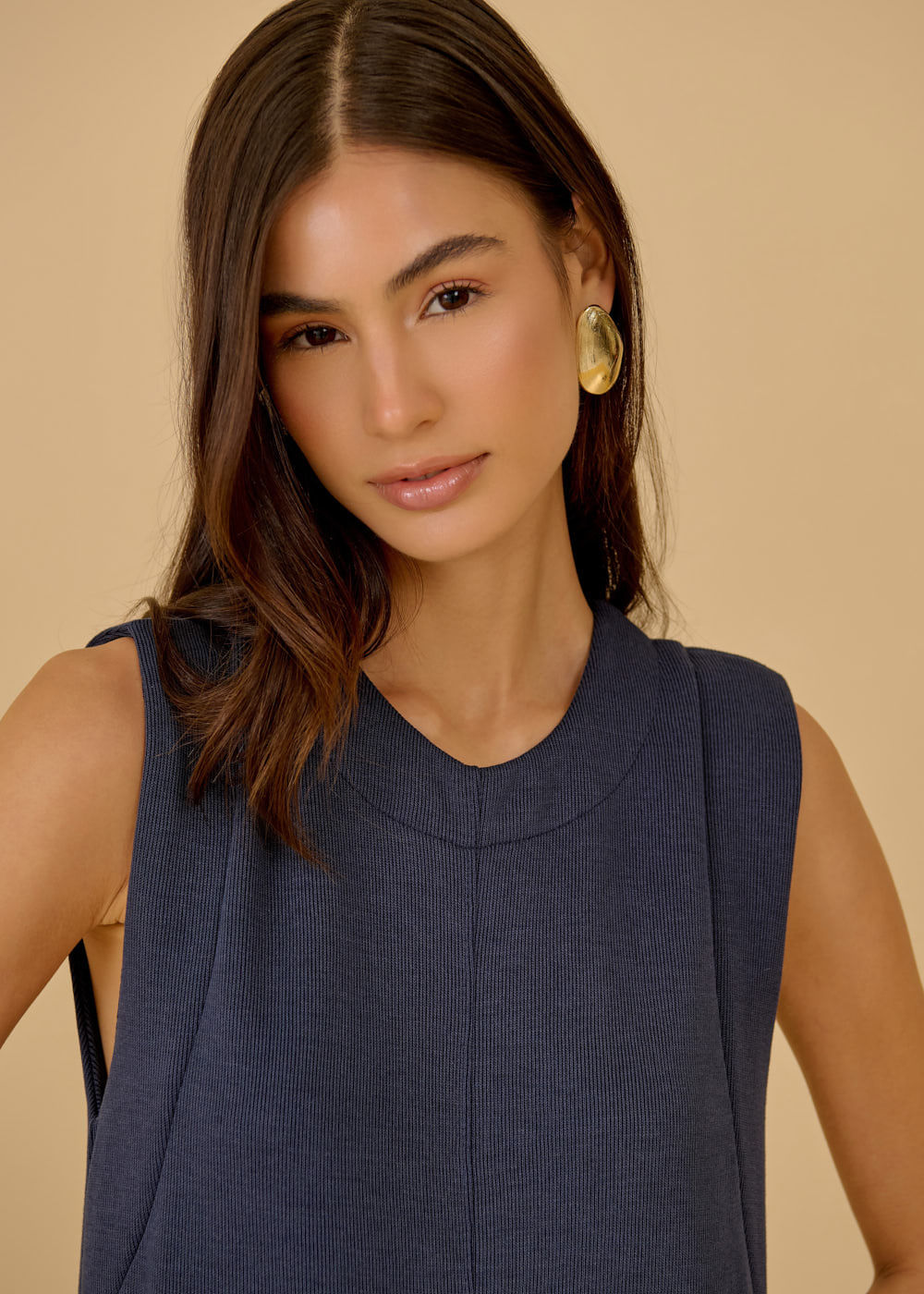 63.11.3602MAR VESTIDO MALHA  REGATA MIDI