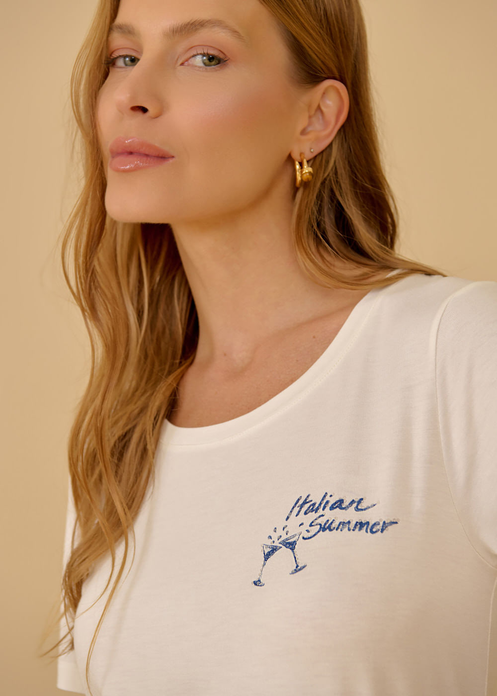 67.43.3602OFW T-SHIRT ESTAMPA ITALIAN SUMMER