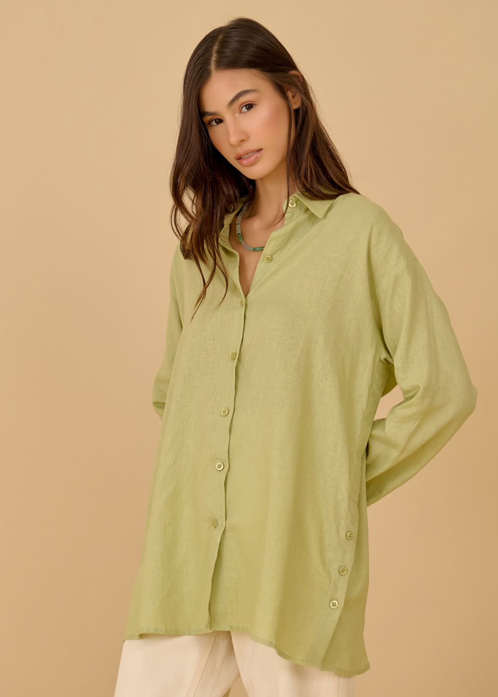 55.40.3615MEN CAMISA DETALHADA M/L ABOTOAMENTO COMPLETO