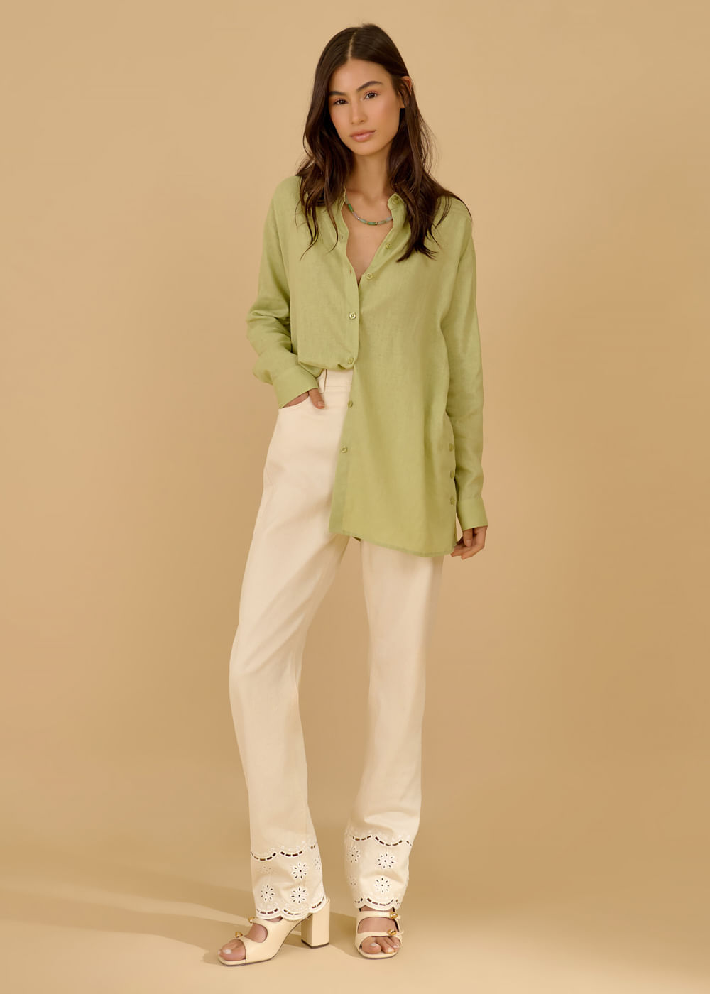 55.40.3615MEN CAMISA DETALHADA M/L ABOTOAMENTO COMPLETO