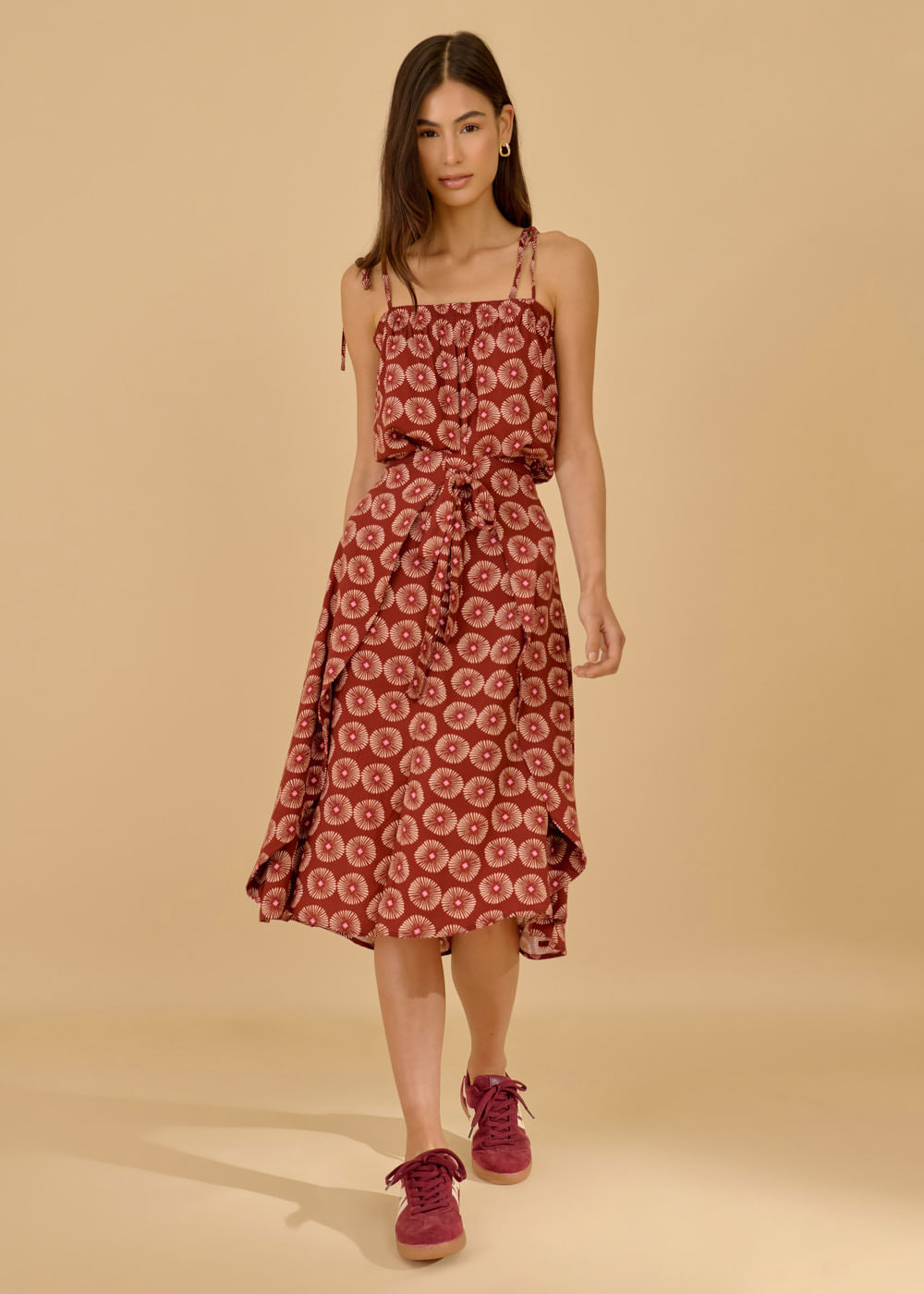 54.20.3601VIN SAIA MIDI CAMADAS ESTAMPA MARINE CORALS