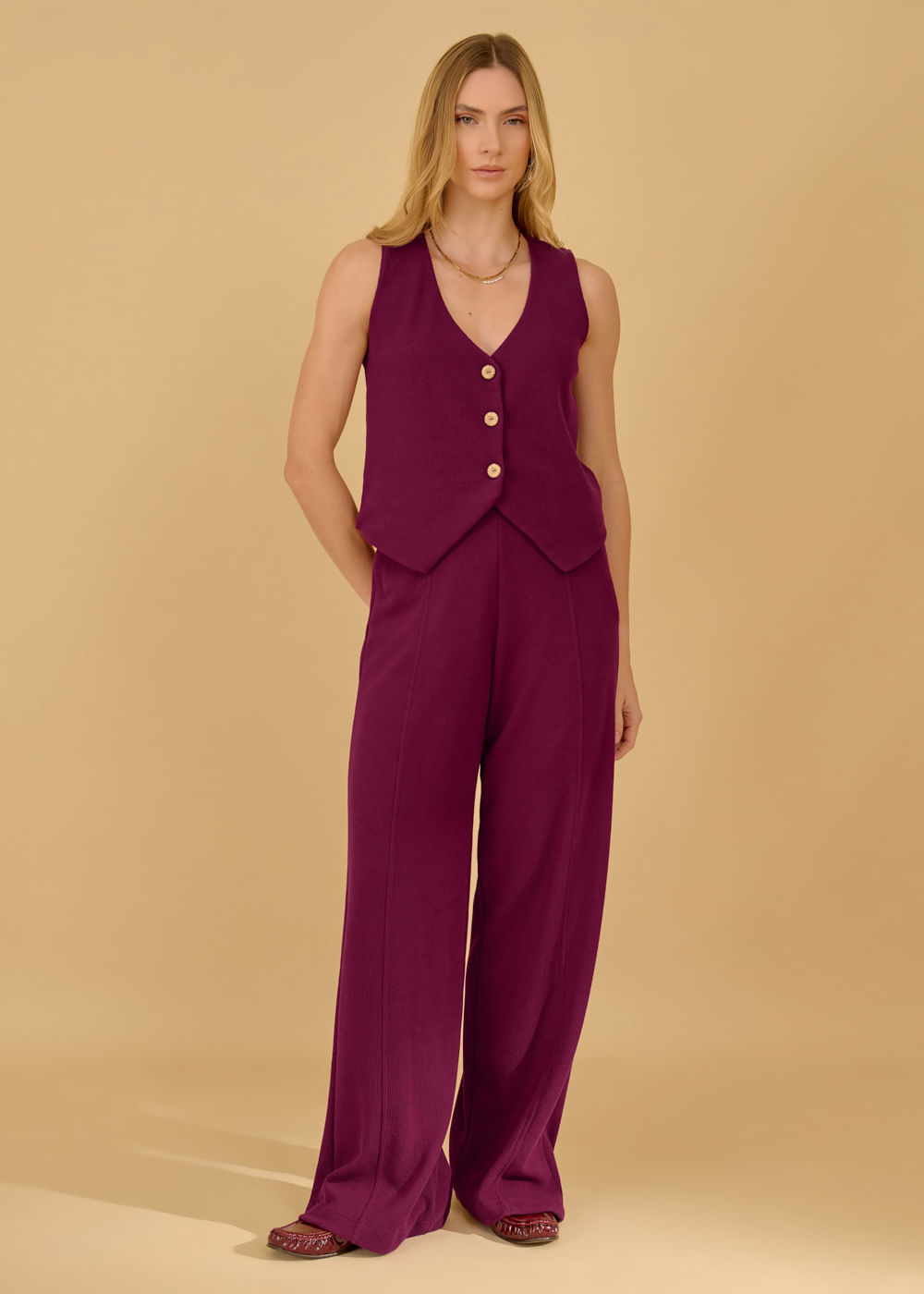 62.30.3603VET CALÇA DE MALHA WIDE LEG