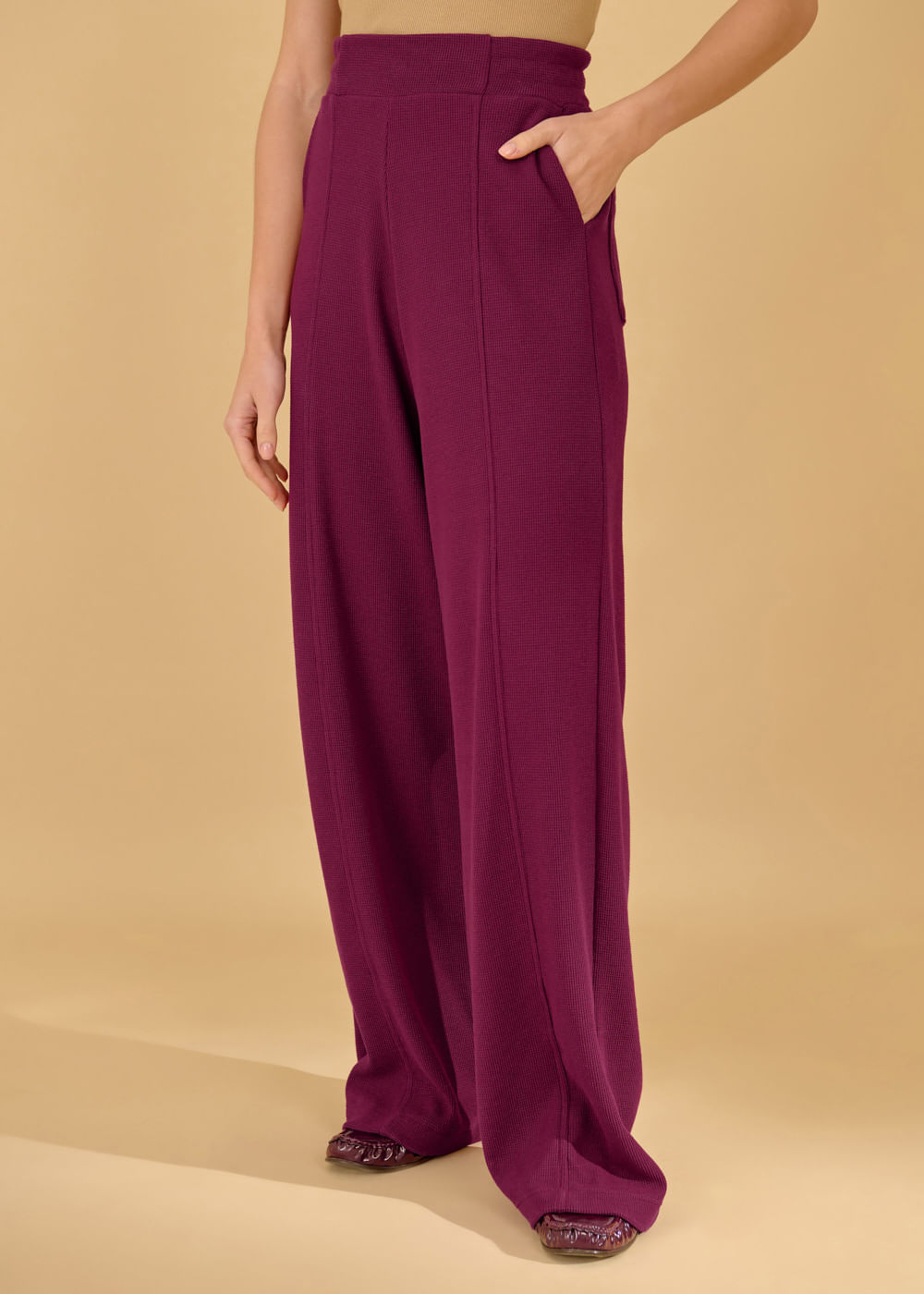 62.30.3603VET CALÇA DE MALHA WIDE LEG