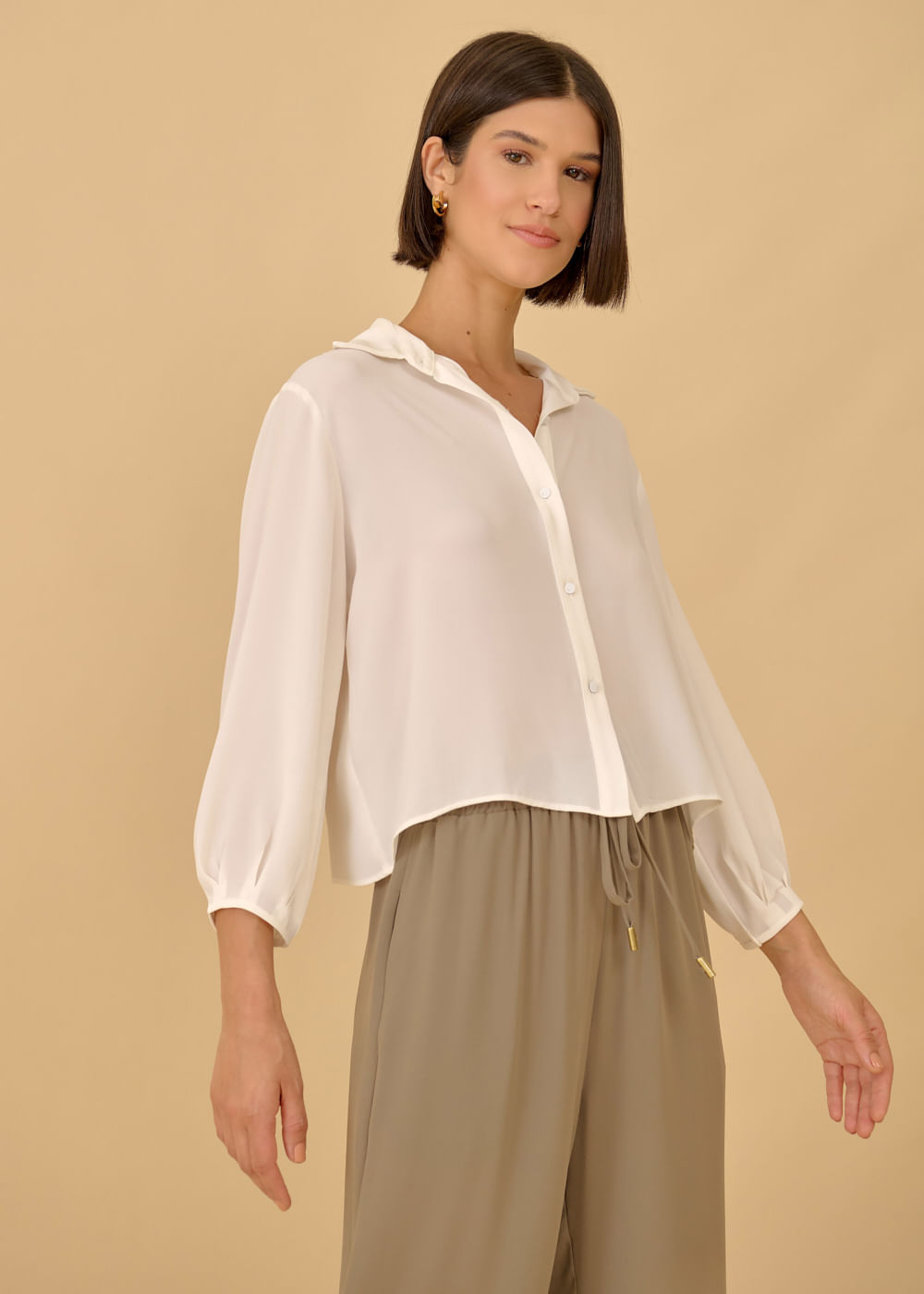 52.10.3608OLI CALÇA CHIFFON PANTALONA DETALHADA