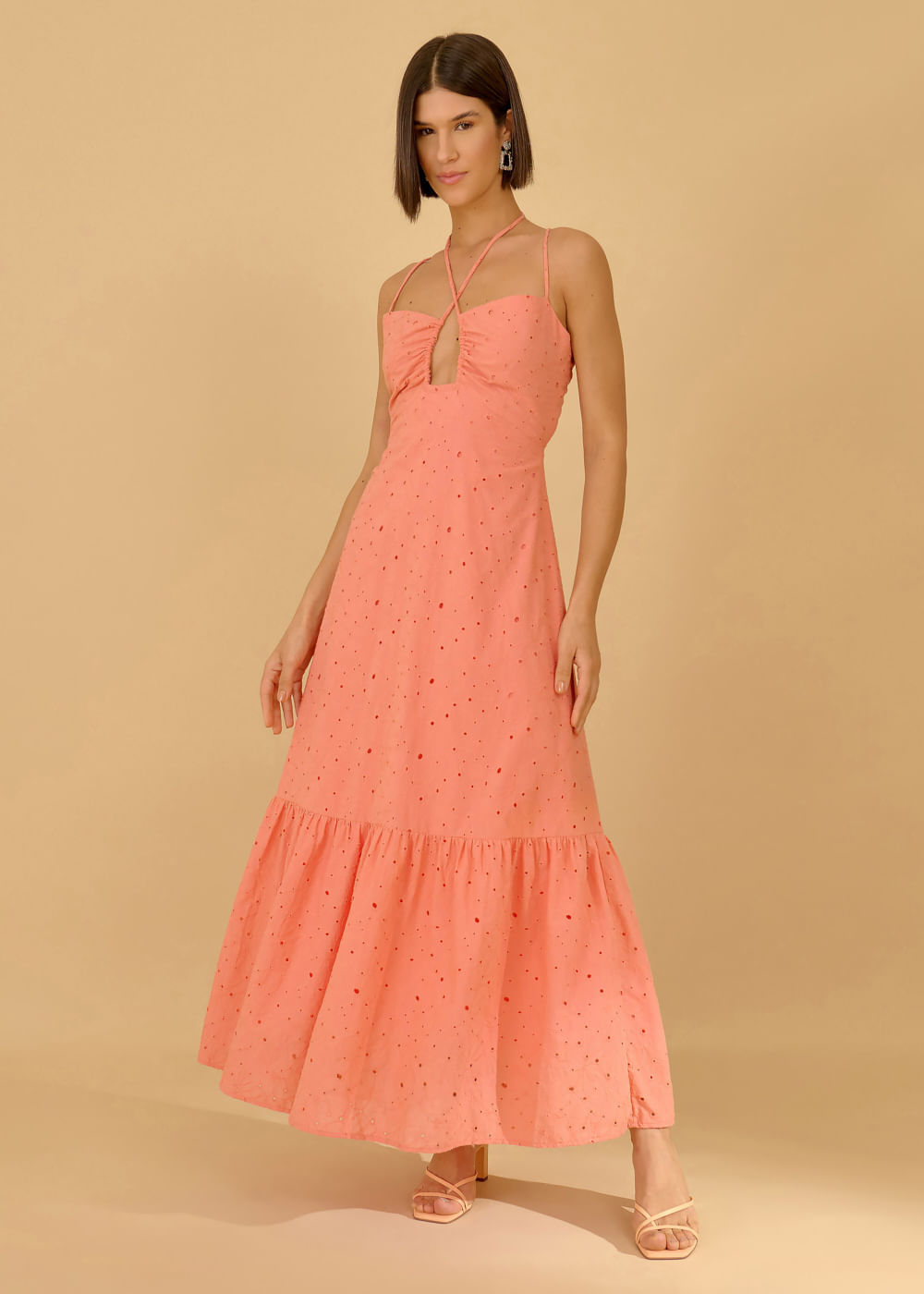 53.00.3602PAP VESTIDO LONGUETE LAISE CONCHAS DETALHADO