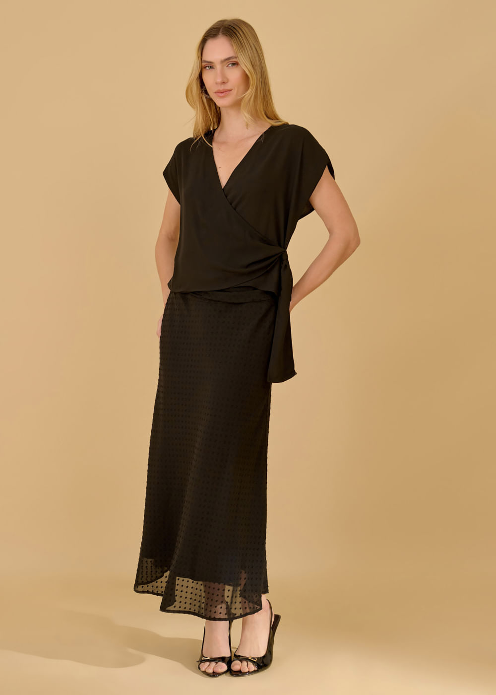 57.40.3603PTO BLUSA CHIFFON TRANSPASSADA