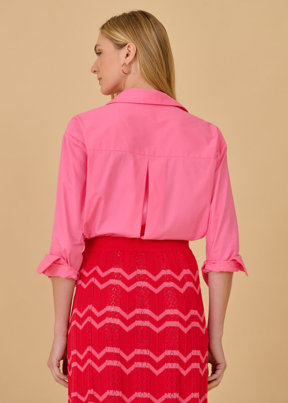 44.20.3601GOI SAIA MIDI DE TRICOT BICOLOR