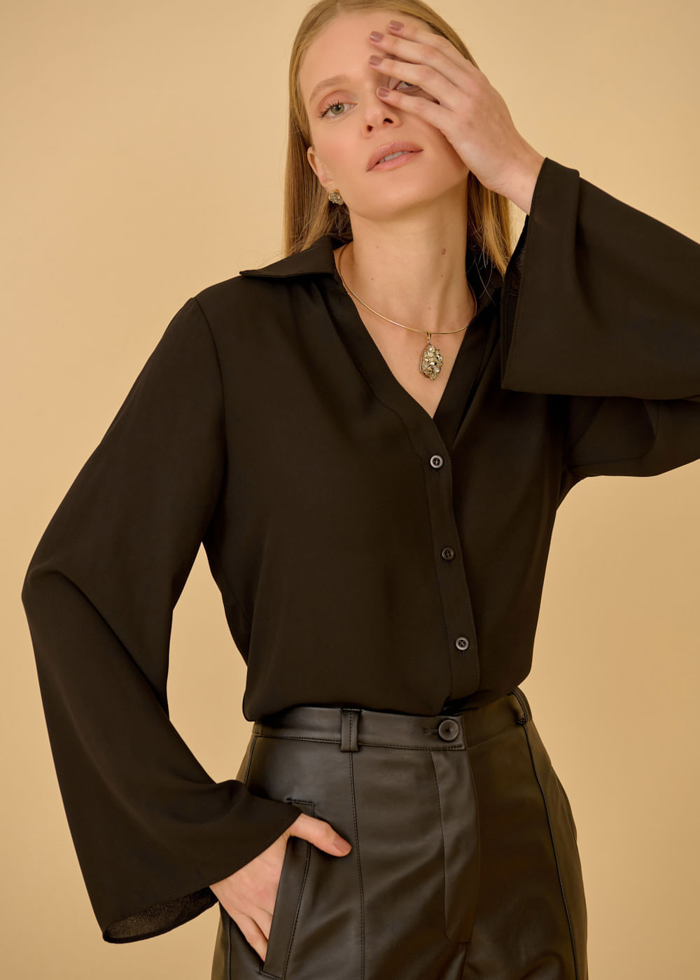 55.40.3612PTO CAMISA CHIFFON M/L SINO