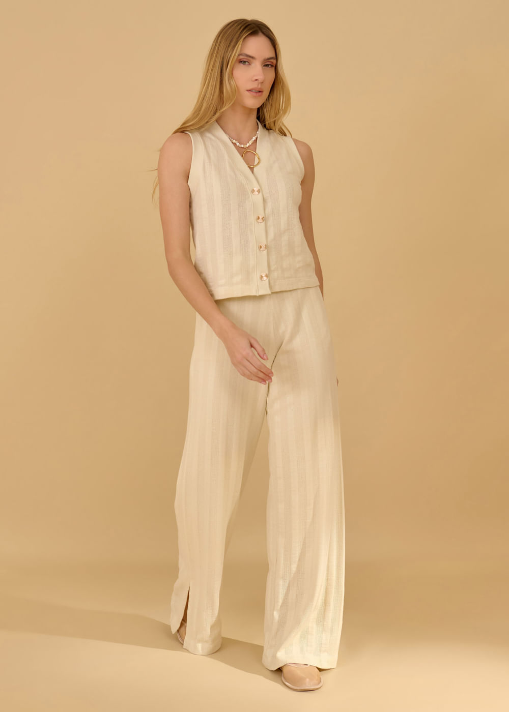 62.30.3601OFW CALÇA  MALHA TRICOT WIDE LEG