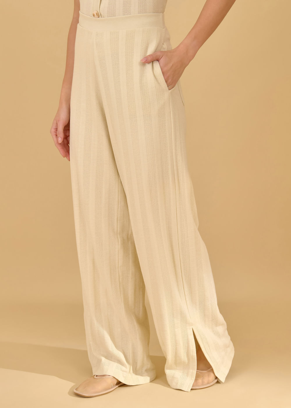 62.30.3601OFW CALÇA  MALHA TRICOT WIDE LEG