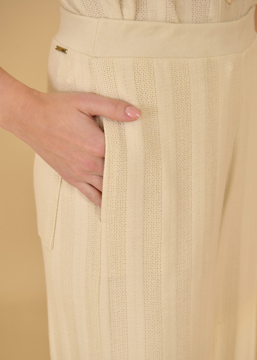 62.30.3601OFW CALÇA  MALHA TRICOT WIDE LEG