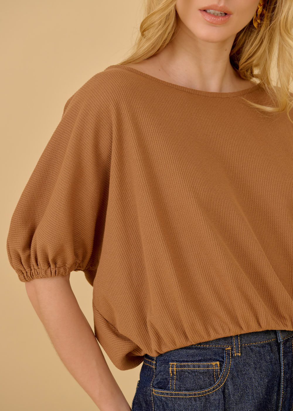 67.40.3605CAM BLUSA MANGA CURTA BUFANTE