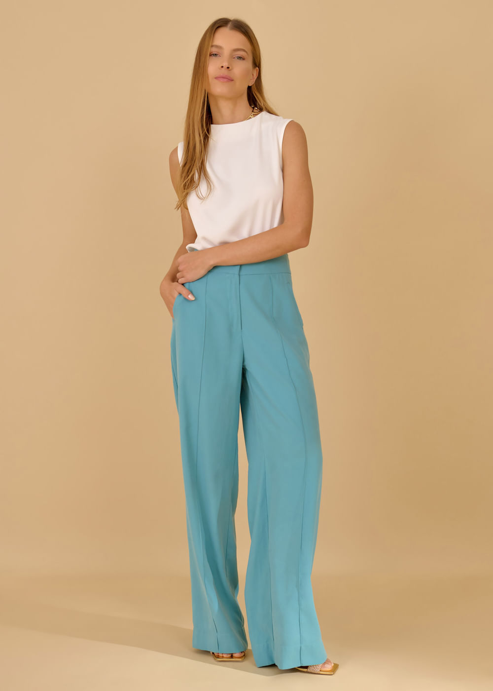 22.23.3602CRB CALÇA PANTALONA BOLSOS EMBUTIDOS - HIGHLINE