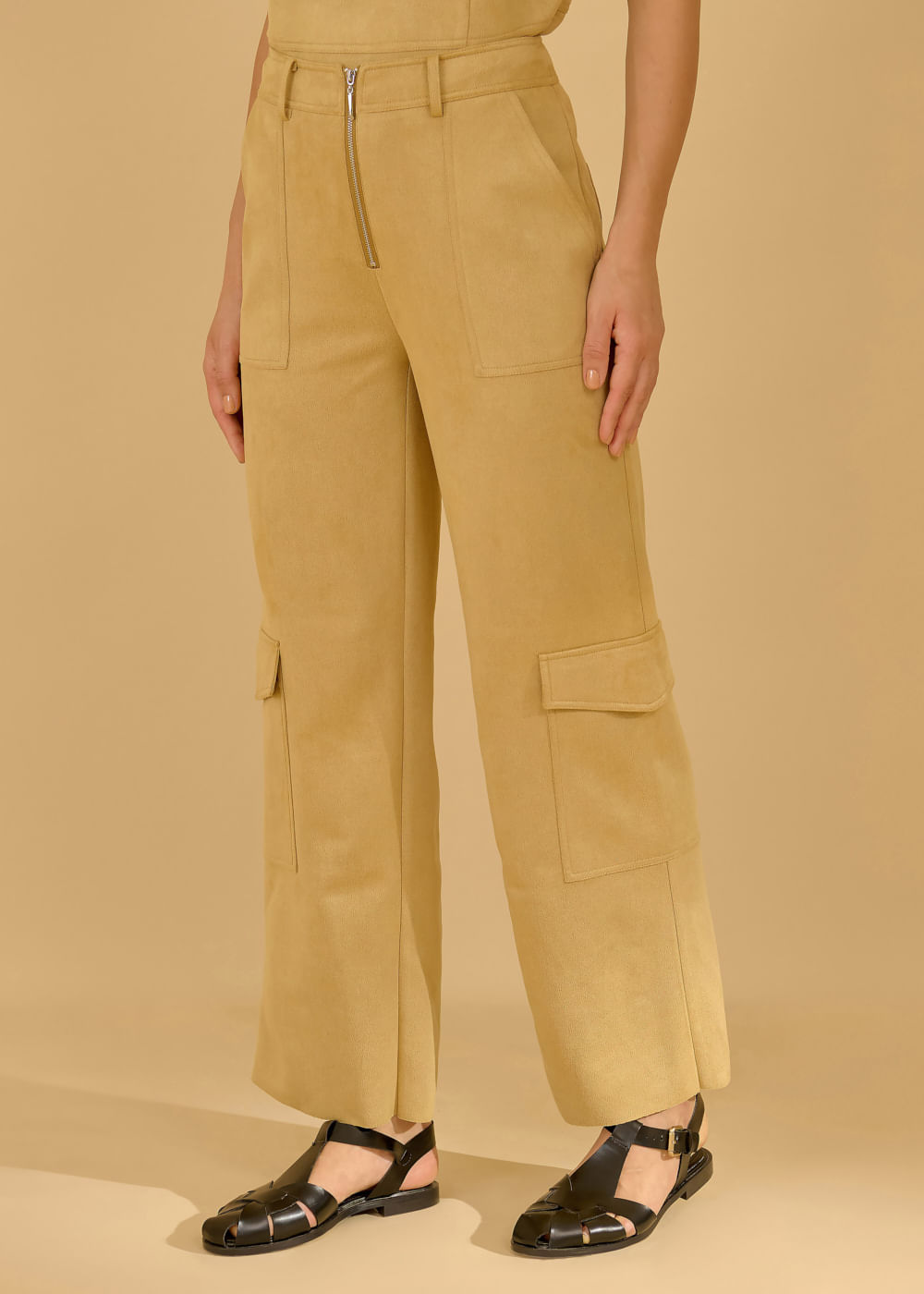 32.20.3606ASI CALÇA CARGO EM SUEDE