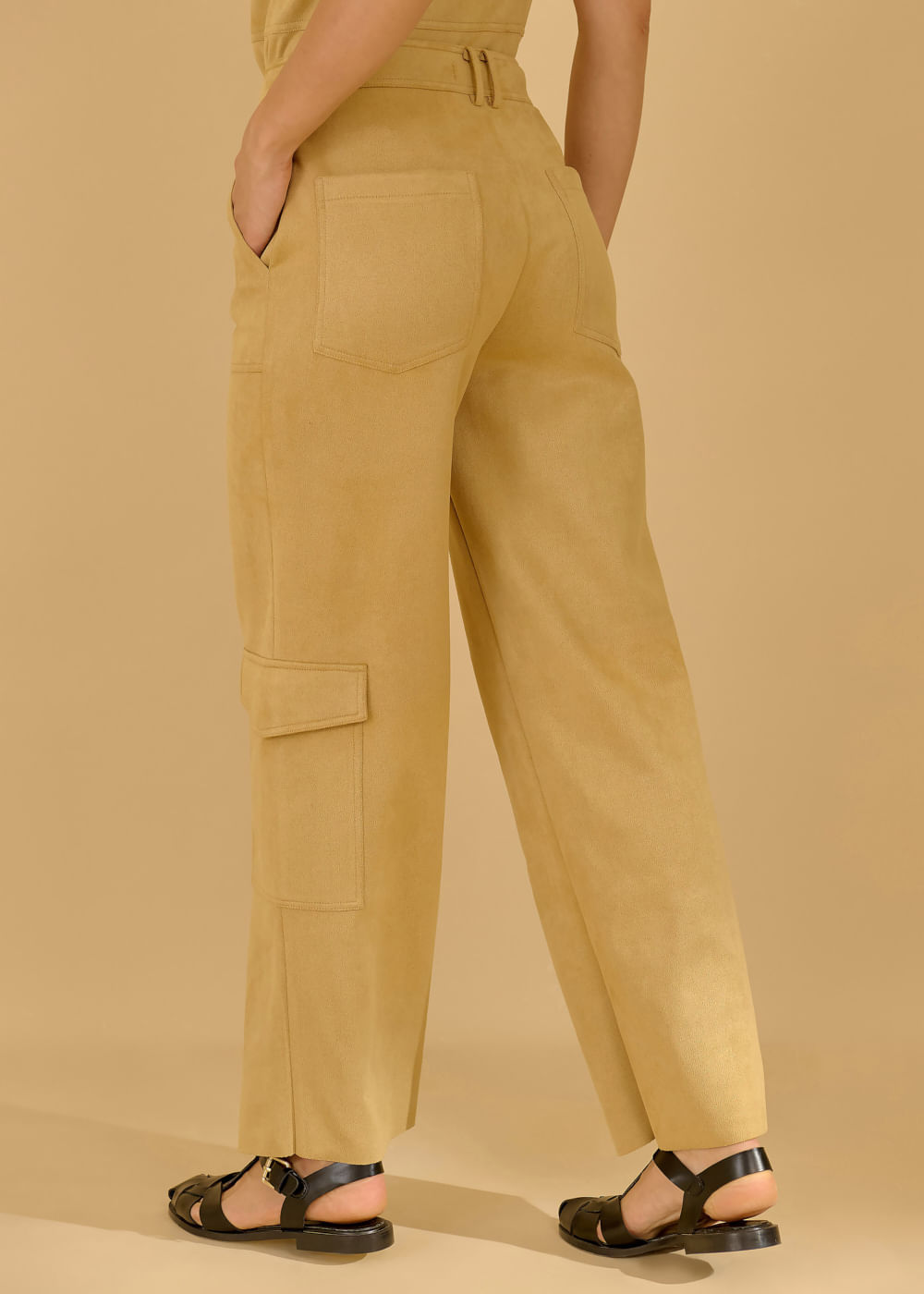 32.20.3606ASI CALÇA CARGO EM SUEDE