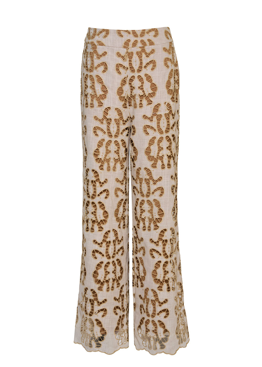 52.10.3613CML CALÇA RETA BORDADA