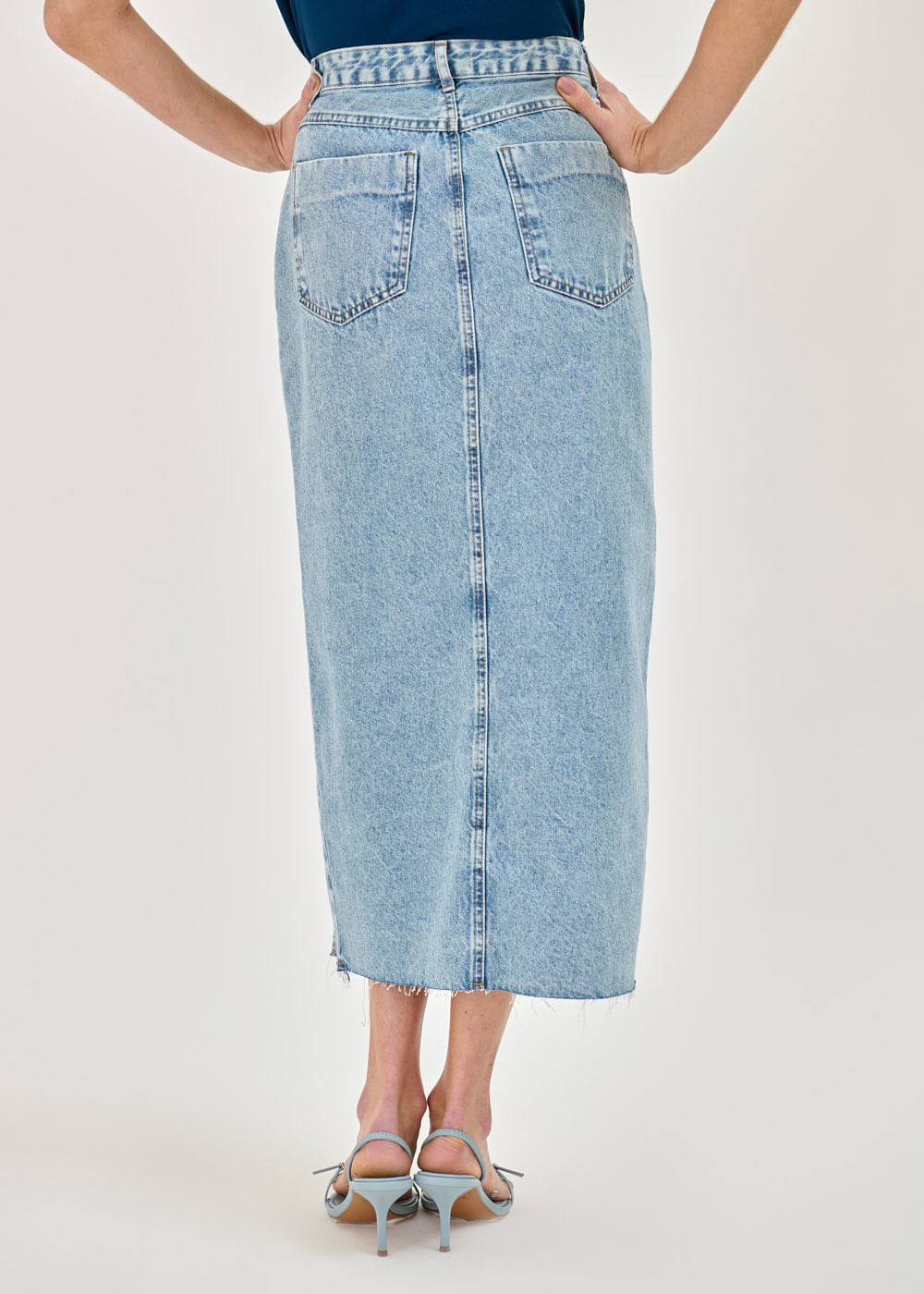 14.30.7401DEL SAIA JEANS LONGUETE COM FENDA