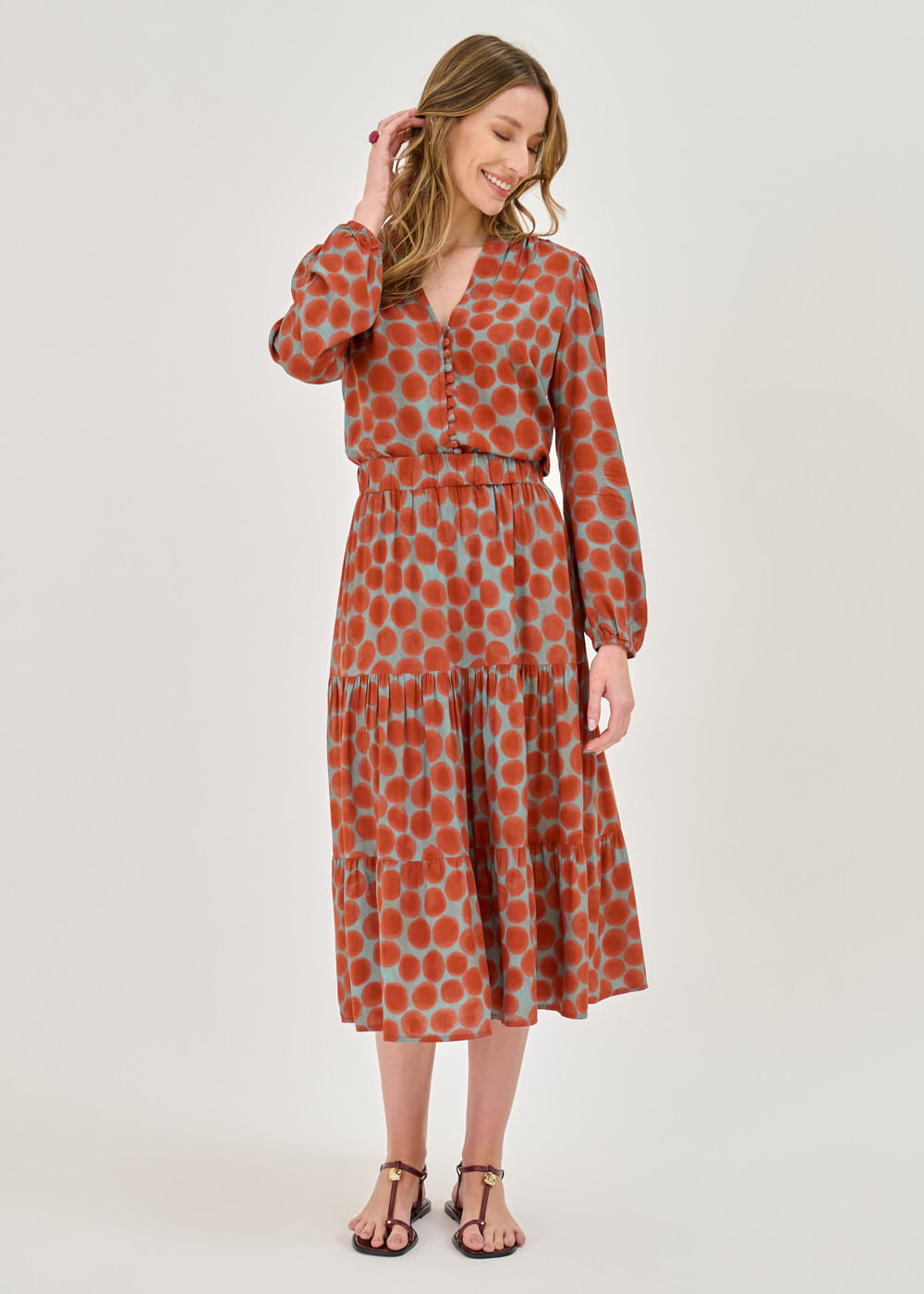 54.21.7401EST SAIA MIDI ESTAMPA POÁ RETRÔ