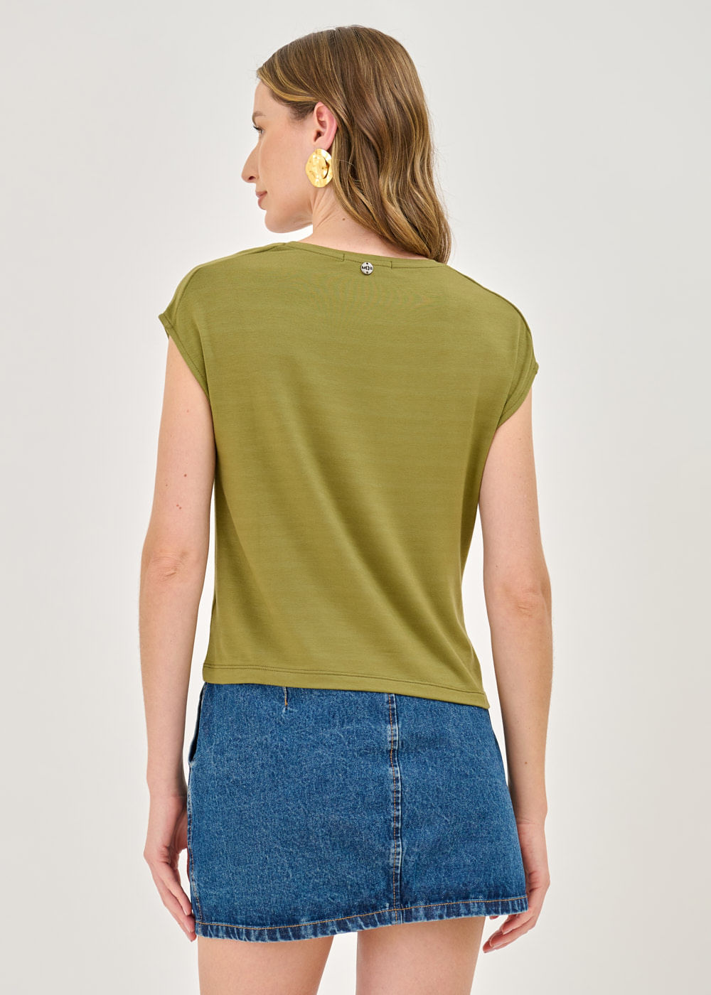 67.40.7407VDM BLUSA M/C MALHA DETALHE OMBROS