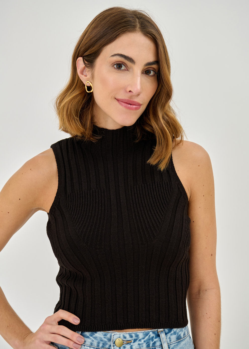 48.40.7303PTO REGATA TRICOT GOLA ALTA