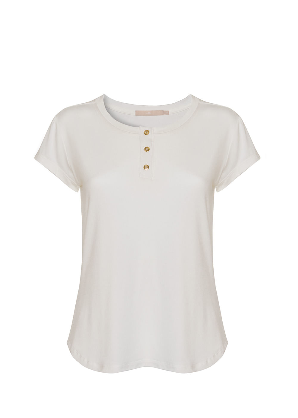 67.10.7502OFW T-SHIRT MALHA BÁSICA DECOTE BOTÕES