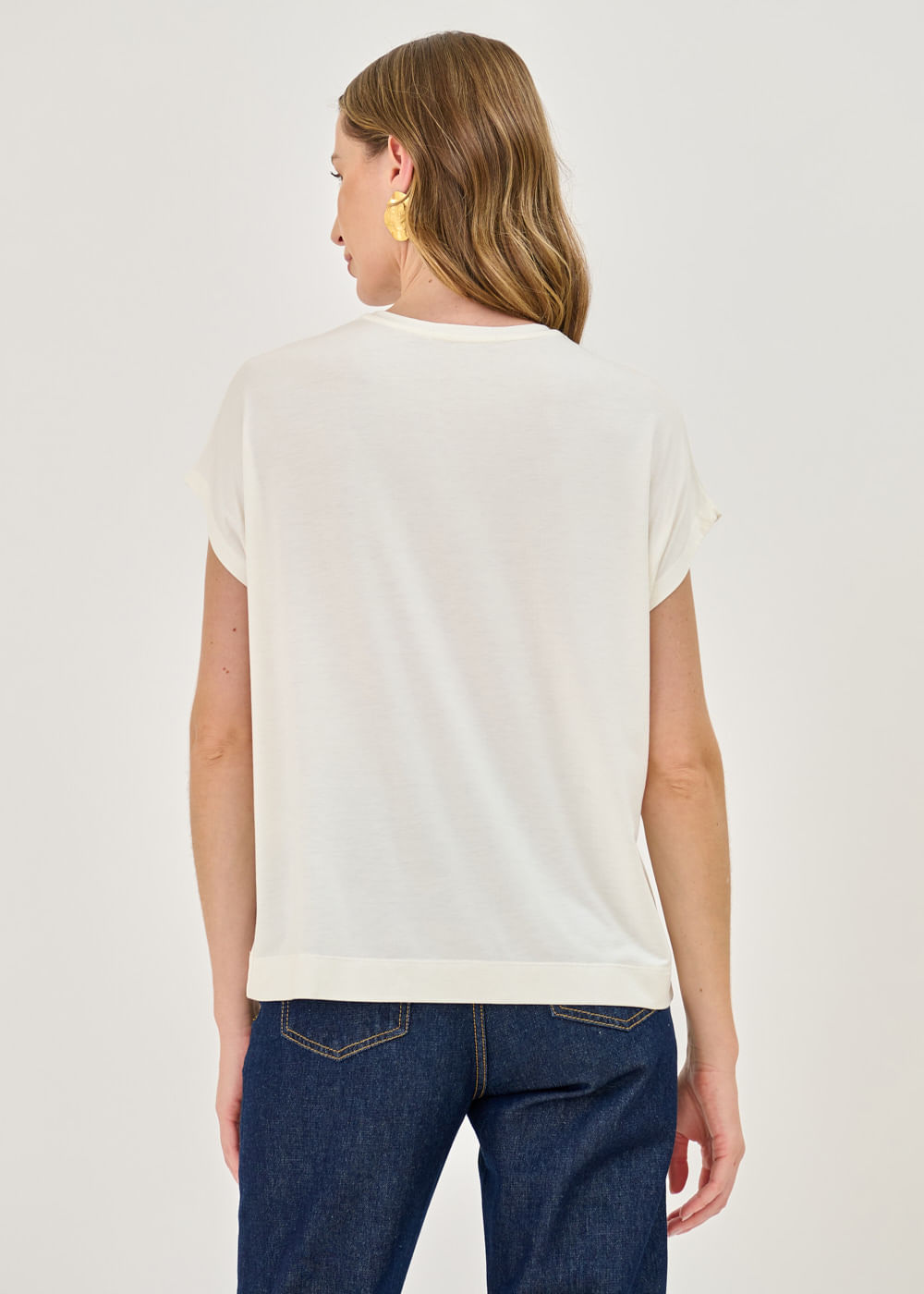 67.44.7202OF1 T-SHIRT MALHA ESTAMPA LENÇO FLORAL