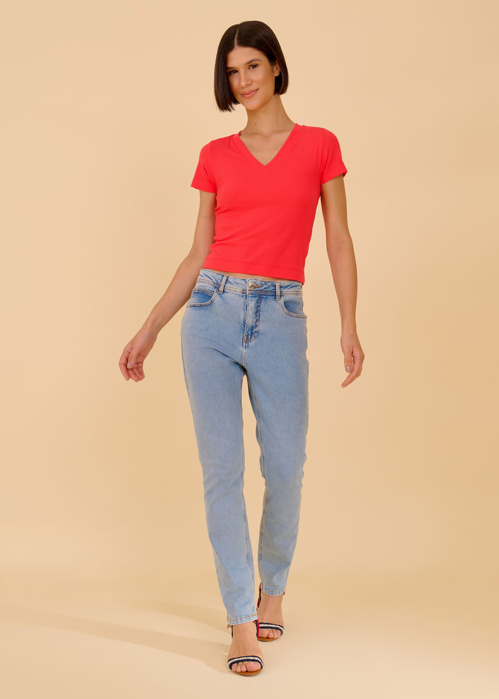 67.10.3604GOI T-SHIRT M/C  MALHA DECOTE V