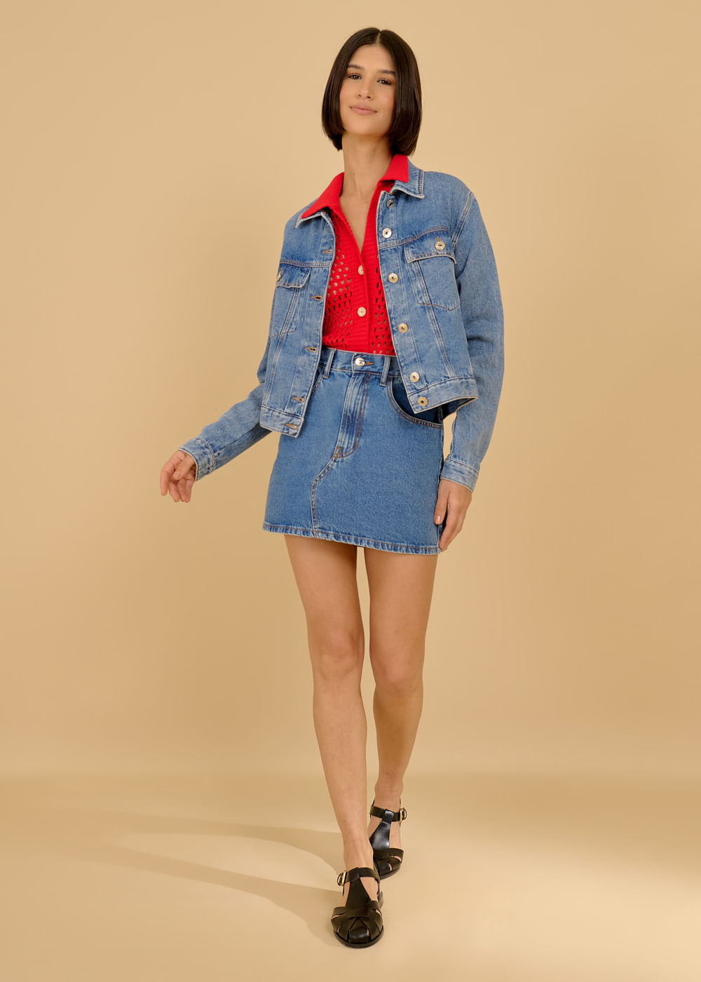 14.20.3602DES SAIA CURTA JEANS FIVE POCKET