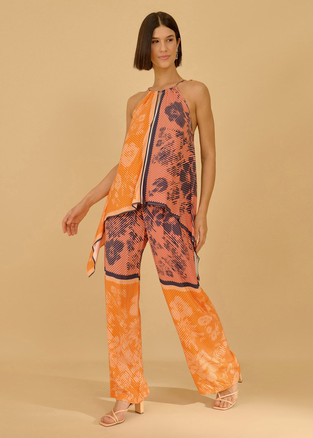 58.20.3621PAP REGATA ASSIMÉTRICA ESTAMPA QUATTRO CANTI